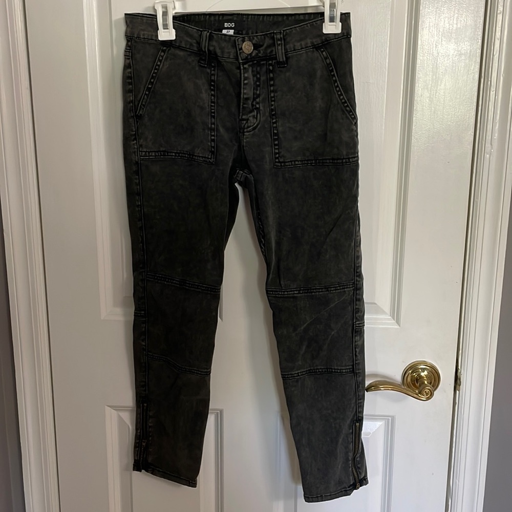 Black washed BDG cargo style pants